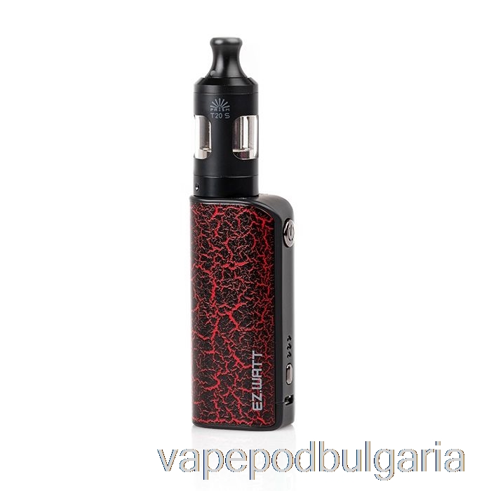 Vape 10000 Дръпки Innokin Ez.watt 35w Starter Kit Red & Black Crackle